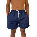 SHORT MASCULINO BERMUDA PRAIA LISA AZUL MARINHO
