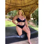 Biquini Plus Size Fio Duplo Caribe Preto 0138.01