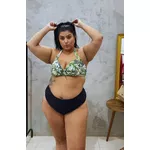Biquíni Nó na frente Estampado com calcinha 045 Básica 0104.11