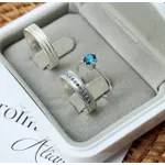 Alianças sthefany com 4 mm fosca diamantada com solitario simples