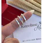 Aliança Miami Tradicional 2 mm com anel Elisa