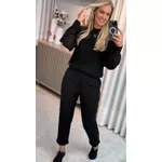 Blusa Abenção De Tricô Com Manga Em Tule Preto
