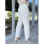 Calça Biamar Em Alfaiataria De Viscolinho Bege Claro
