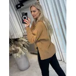 Blusa Biamar Com Capuz E Cordão Caramelo