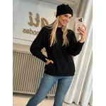 Blusa Biamar Alongada Com Gola Redonda Preto 1406