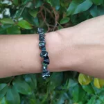 Pulseira de cascalho Pedra Hematita - Proteção e Cura