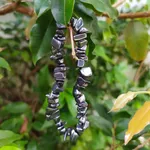Pulseira de cascalho Pedra Hematita - Proteção e Cura