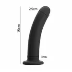 Plug Anal Reto com Ventosa - Tamanho 15.0x3.0