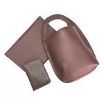 Kit Para Carro, Porta manual, Porta documento e Lixeira em 100% em Couro
