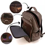 Mochila Rally Couro + Case Para Notebook 15.6 em Couro