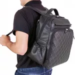 Mochila de Couro - Rally Matelassê Unissex Feminina.