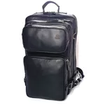 Mochila grande em Couro Modelo Top Platinum Preta.