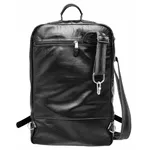Mochila grande em Couro Modelo Top Platinum Preta.