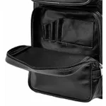 Mochila grande em Couro Modelo Top Platinum Preta.
