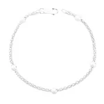 Pulseira Pipoca Bolinha 5mm Prata 925