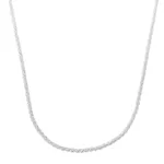 Choker Diamantada Aurora 40cm 1mm Prata 925