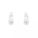 Brinco Argola Pérola 7mm Prata 925