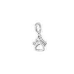 Berloque Patinha com Zircônia Prata 925 