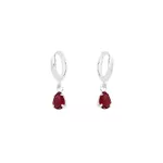 Brinco Argolinha Gota Color Prata 925 