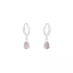 Brinco Argolinha Gota Color Prata 925 