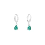 Brinco Argolinha Gota Color Prata 925 