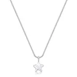 Colar Ponto De Luz Estrela Prata 925