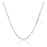 Colar Corrente Pipoca 2mm 45cm Prata 925