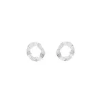 Brinco Orgânico Vazado 1,5cm Prata 925