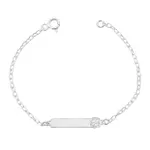 Pulseira Infantil Plaquinha Cavalo Prata 925