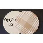 Sousplat em MDF com Capa em Tecido Oxford Dupla face 35cm Diâmetro