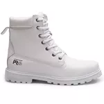 Bota coturno de segurança EPI´s em Couro ref. Guzzi Branco 