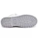 Bota coturno de segurança EPI´s em Couro ref. Guzzi Branco 