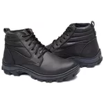 Bota coturno de segurança EPI´s em Couro ref. Picker Preto