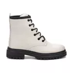  Bota Coturno Feminino Zara Off-white