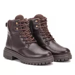  Bota Coturno Feminino Hickman Café