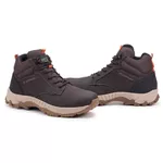 Bota Adventure Vibram em Couro Bosco Café 