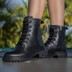  Bota Coturno Feminino Victory Preto