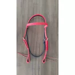 Cabeçada de Silicone Top Equine Vermelho c/ Preto C/ Afogador 5090