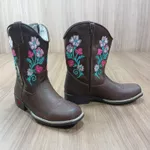 Bota Vilela Feminina Infantil Texana Fóssil Café 1400-7818