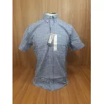 Camisa Tuff Xadrez Branco C/ Azul Manga Curta 6815