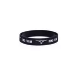 Pulseira King Farm Preta com Logo e Escrita Branco 7135