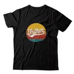 Camiseta Preta Forthem Wolf Log Circle