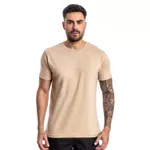 Camiseta básica Bege