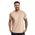Camiseta básica Bege