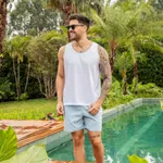 Camiseta Básica Regata Branca Forthem