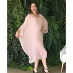 Kaftan Patrícia Seda Italiana Rose