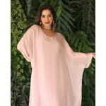 Kaftan Patrícia Seda Italiana Rose