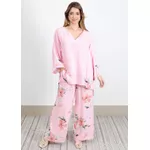 Conjunto Sophie Linho Italiano Rosa Chiclete