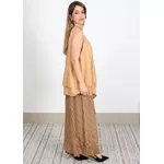 Conjunto Cristina Linho Italiano Caramelo