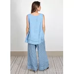 Conjunto Cristina Linho Italiano Azul Jeans 